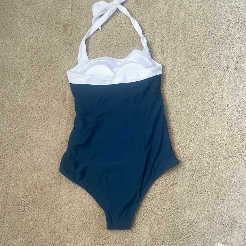 NWT Ruched One-Piece Swimsuit - Picture 9 of 15
